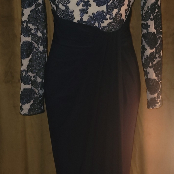 💋 Ralph Lauren Navy blue sequin dress💋 - Picture 5 of 9